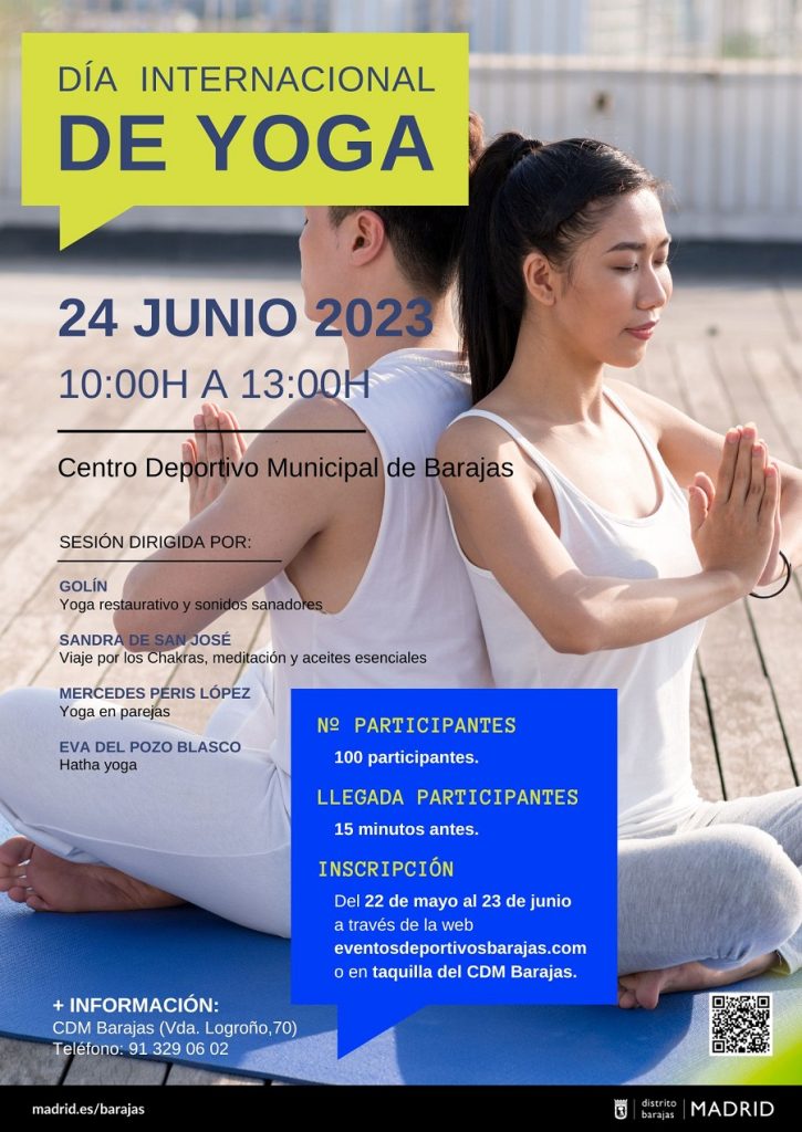 Día Internacional Del Yoga 2023 Lista De Espera Eventos Deportivos Distrito Barajas 7581